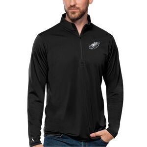 Philadelphia eagles quarterzip black Antigua pullover brand new w tag size large
